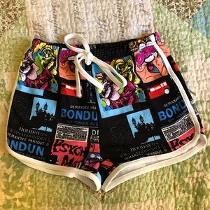 SHEIN shorts, women’s XS, NWOT. Fun & bright!